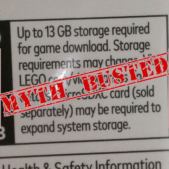 Ni rastro de la descarga obligatoria de datos en Lego City Undercover en Switch